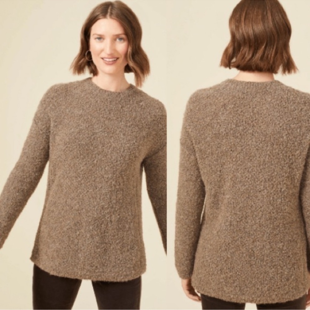 J.McLaughlin Alpaca Blend Boucle Pullover Sweater